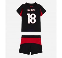 AC Milan Christopher Nkunku #18 Koszulka Podstawowa dzieci 2025-26 Krótki Rękaw (+ krótkie spodenki)